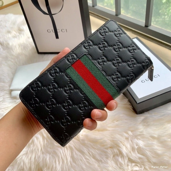 Hyperpeter WALLET AROUND LEATHER ZIP GUCCI 0801